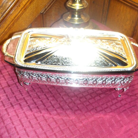 *** ROYAL DARRABY *** Pyrex Dish / Stand and Cover ....NEW - Picture 2 of 2
